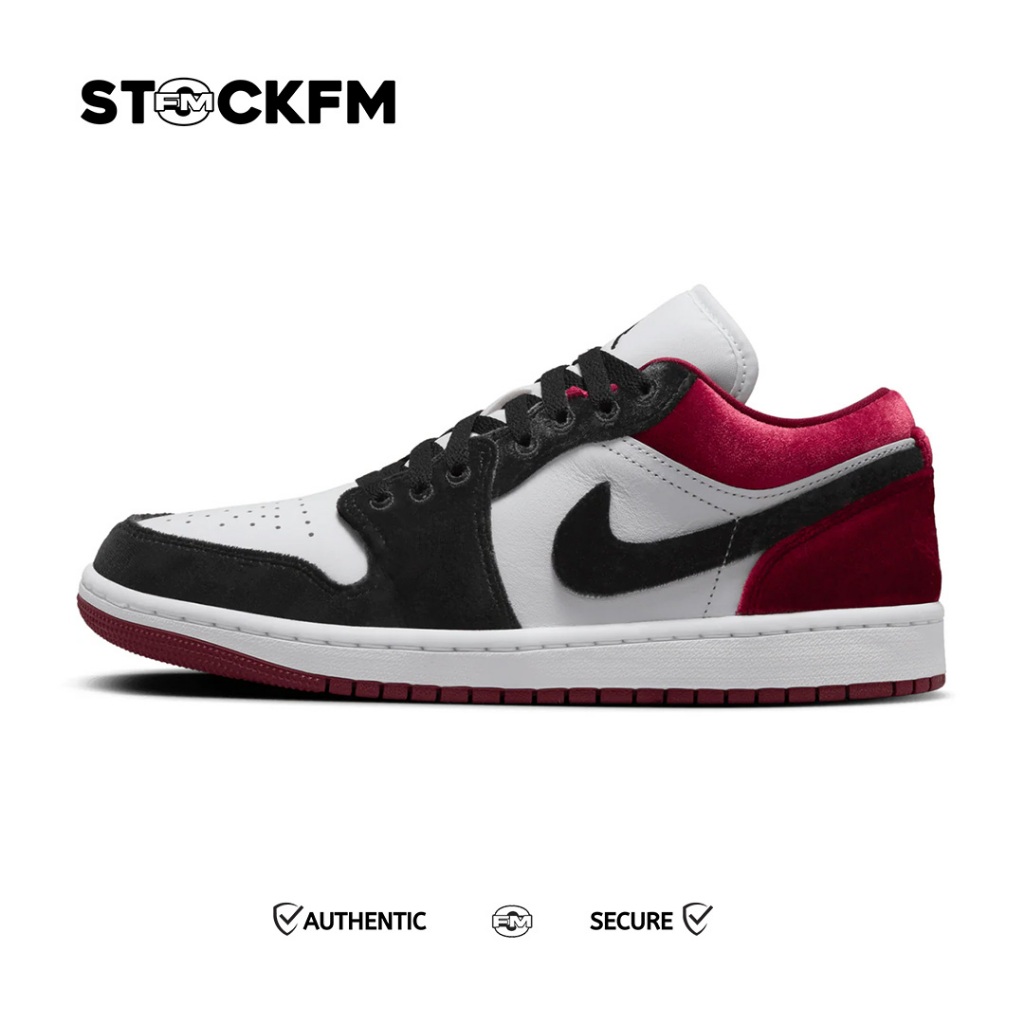 Nike Air Jordan 1 Low SE Black White Team Red (Wmns) Original