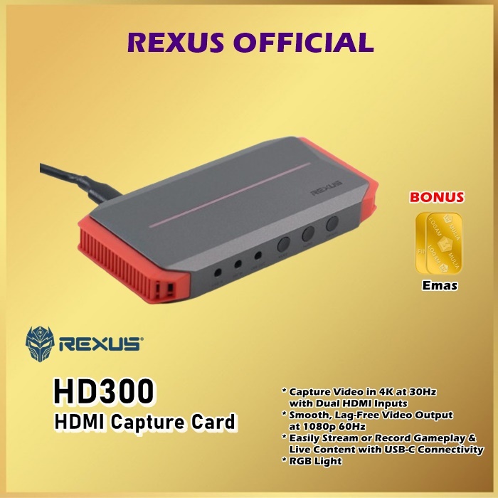 Rexus HD300 HDMI Capture Card Video HD 300