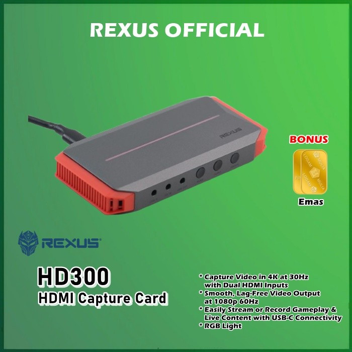 Rexus HD300 HDMI Capture Card Video HD 300