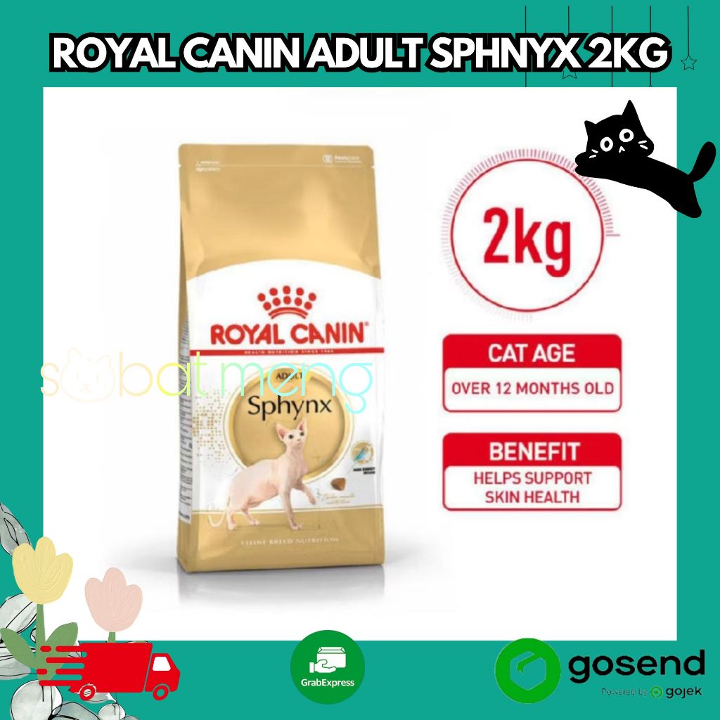 ROYAL CANIN ADULT SPHYNX 2KG | MAKANAN KUCING RAS SPHYNX