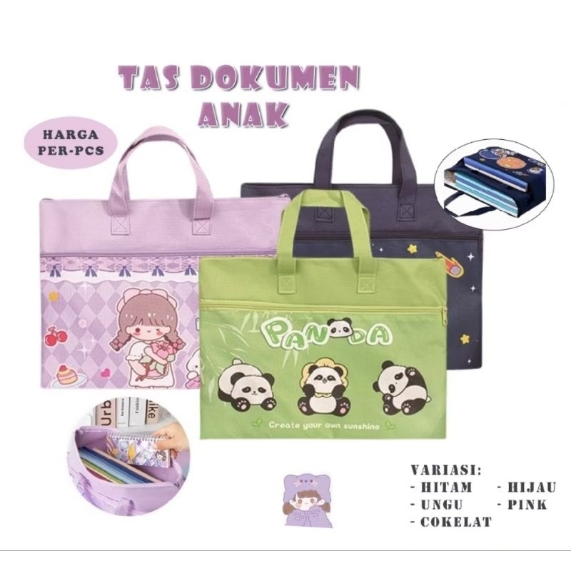 

Tas Dokumen Anak kursus Belajar Dengan Resleting Kanvas Anti Air Tote Bag Canvas Waterproof Tas Les kartun lucu Stationery Sekolah A4 Ngaji Mengaji Jinjing Folder Organizer Laptop Souvenir Hadiah