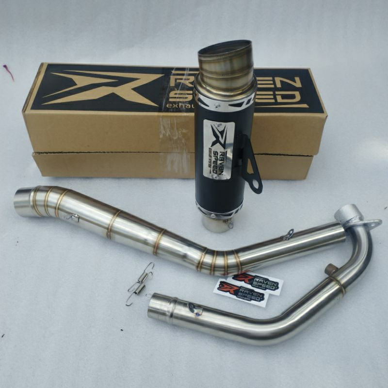 knalpot racing RAVEN SPEED Sonic 150 satria Fu barong satria Fu karbu satria Fu fi roadrace suara ba