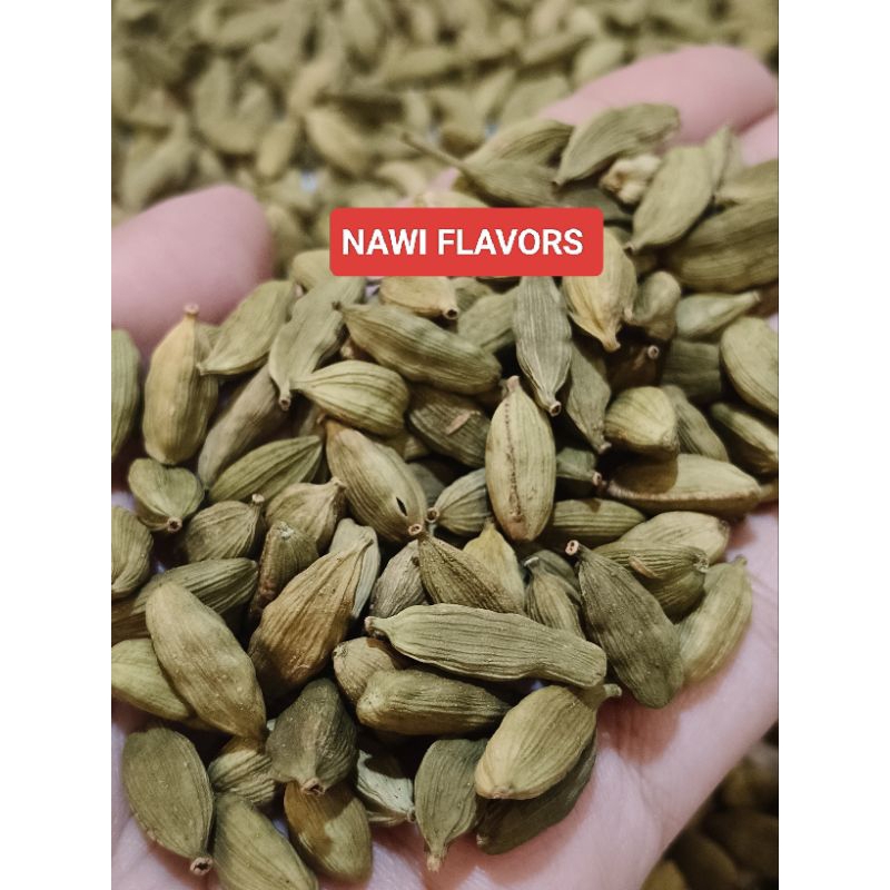 

100 g KAPOLAGA HIJAU EXTRA PREMIUM/ KAPULAGA INDIA EXTRA PANJANG / INDIAN GREEN CARDAMOM