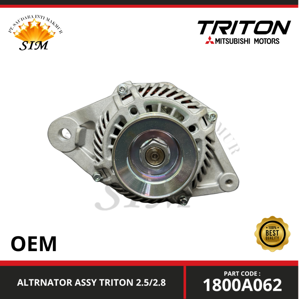 Alternator Assy Triton 2.5/2.8 - 1800A062
