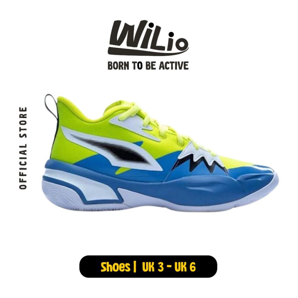 PUMA Genetics 37990502 - Sepatu Anak (Hijau)