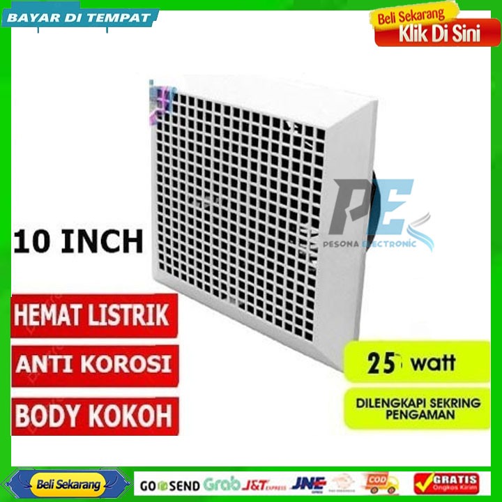 Terbaru OKAYAMA EXHAUST FAN PLAFON 10 INCH OK-10X HEXOS FAN PLAFON 10"/KIPAS ANGIN PLAFON 10 INCH TE