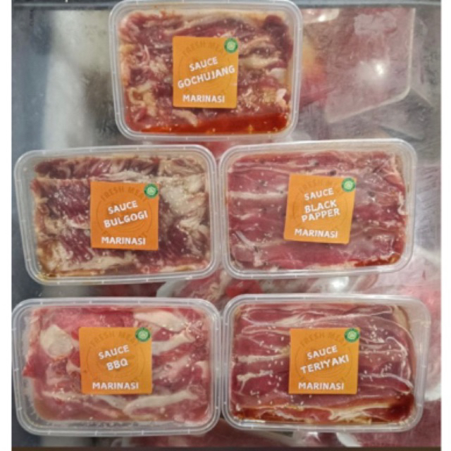

DAGING SLICE SUDAH DI BUMBU MARINASI ANEKA VARIAN RASA -+500gr