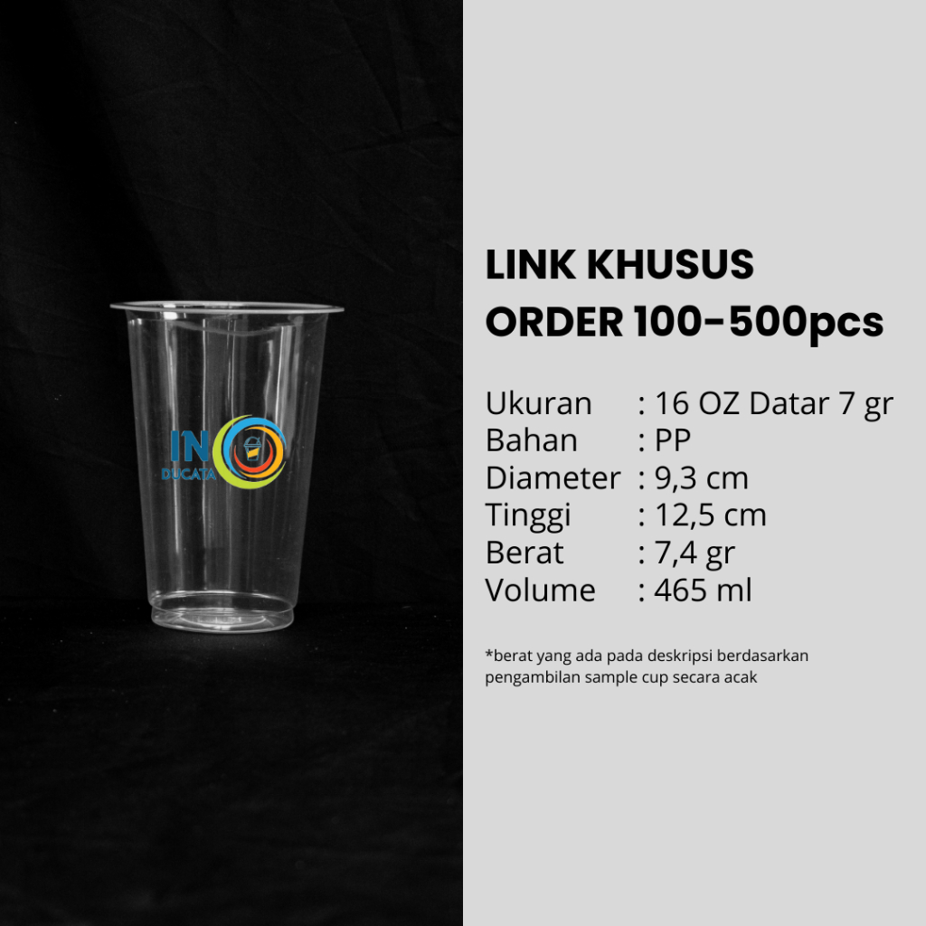 

LINK KHUSUS ORDER 100-500 pcs || 16oz Datar & Oval 7gr || 1 Warna || TERMURAH - TERCEPAT