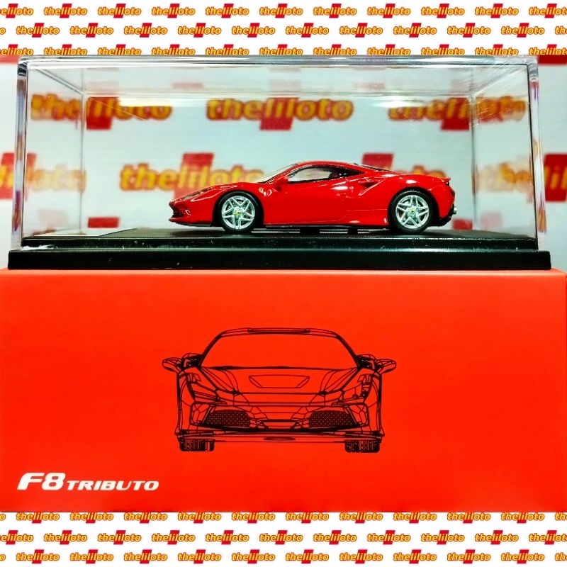 XF MODEL FERRARI F8 TRIBUTO 64 FULL RED MERAH F 8