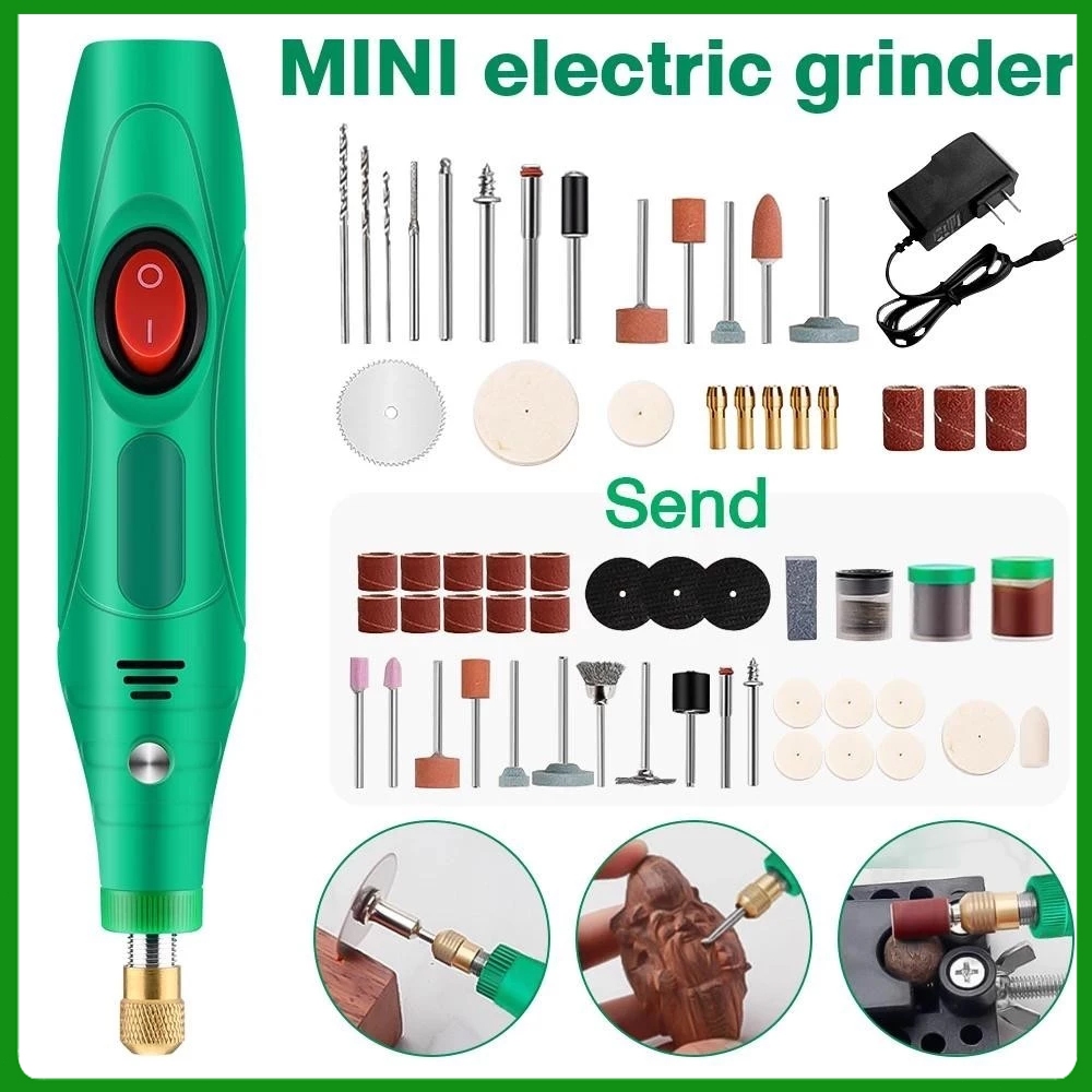 Promo Mini Drill Electric Engraver Grinder Ukir Kayu Amplas Grinder Diy Listrik Grinding