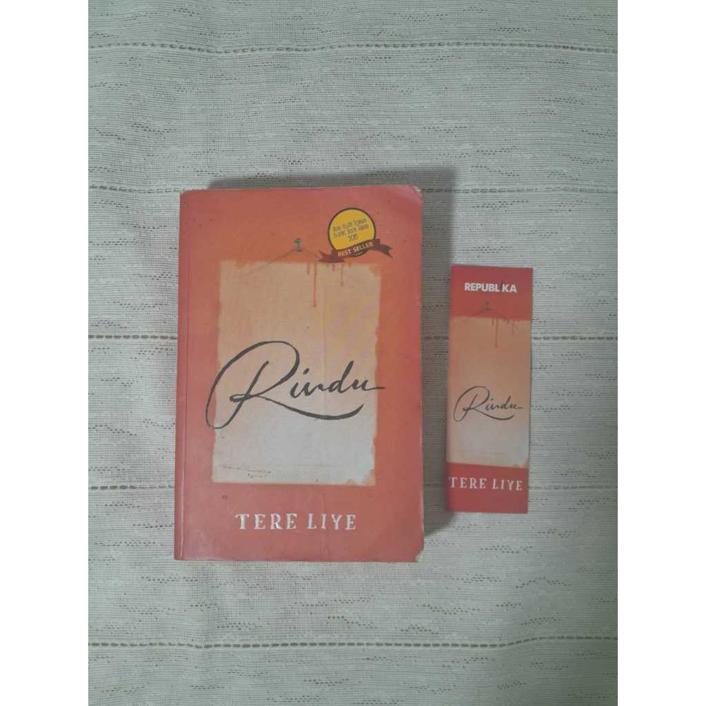 PRELOVED Novel Tere Liye Rindu Original Heavily Used Tere Liye Rindu Bekas Tere Liye Preloved Novel 