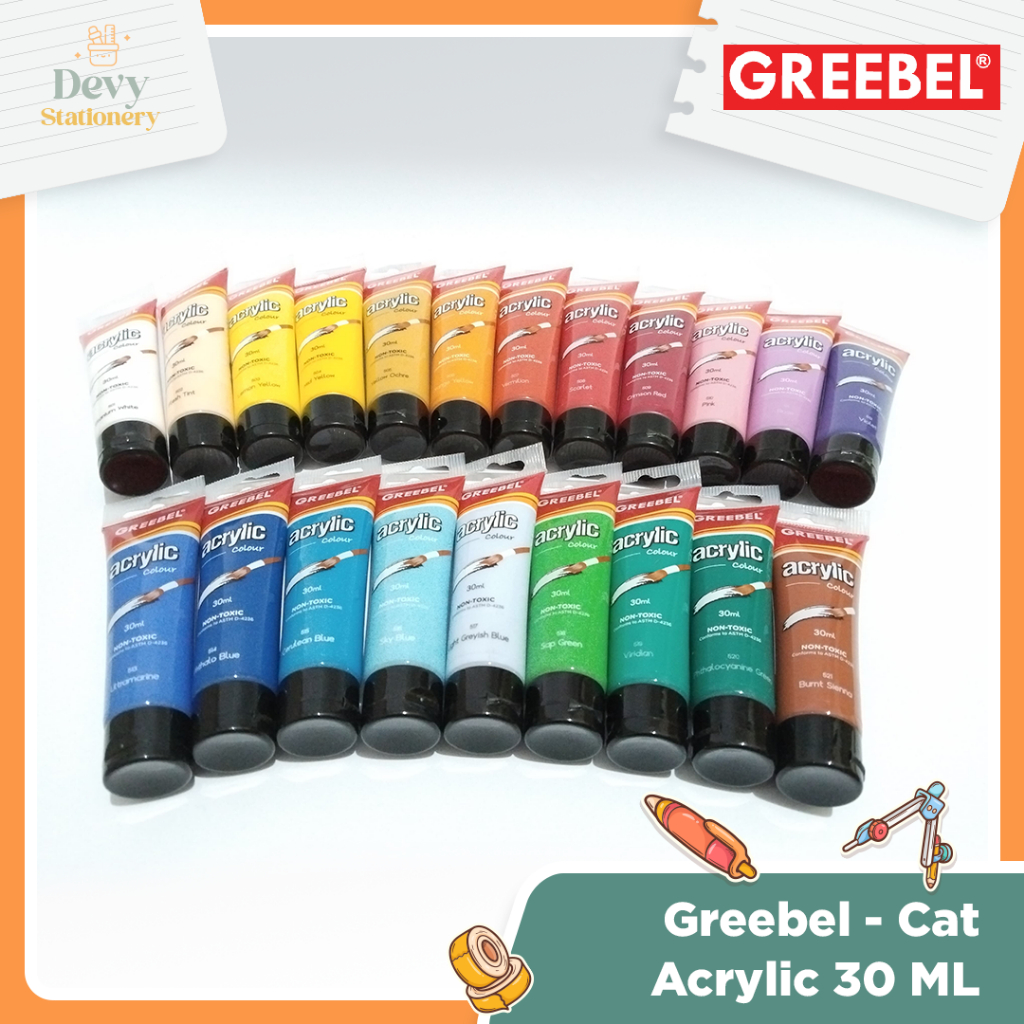 

GREEBEL Cat Acrylic 30 ML Berbagai Warna