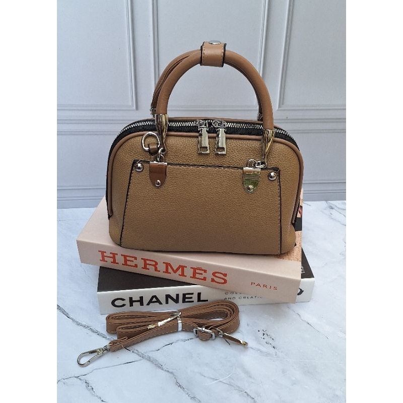 Tas Fashion Wanita Selempang Alma Import Premium Sling Bag Polos