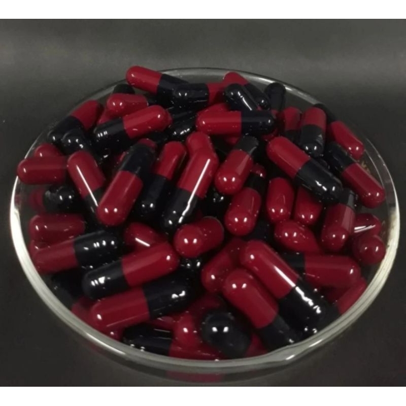 Kapsul Kosong 0 Hitam Marun Isi 1000 Kapsul