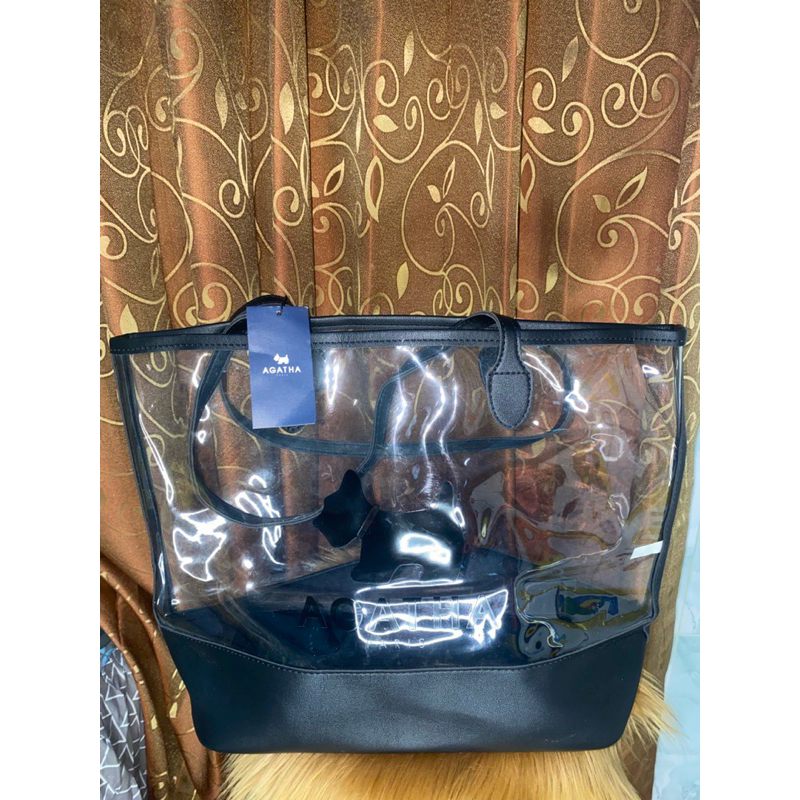 Tas Tote bag transparan Agata Paris