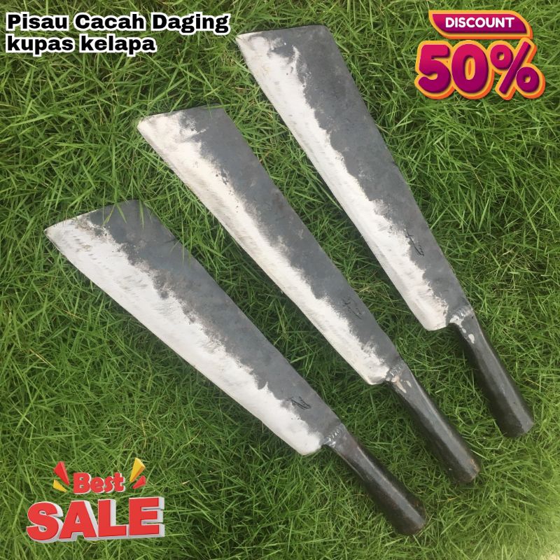 NEW Pisau Cacah Daging Dan Tulang Sapi-Pisau Pemotong Ranting dan Bambu-Alat Pengupas