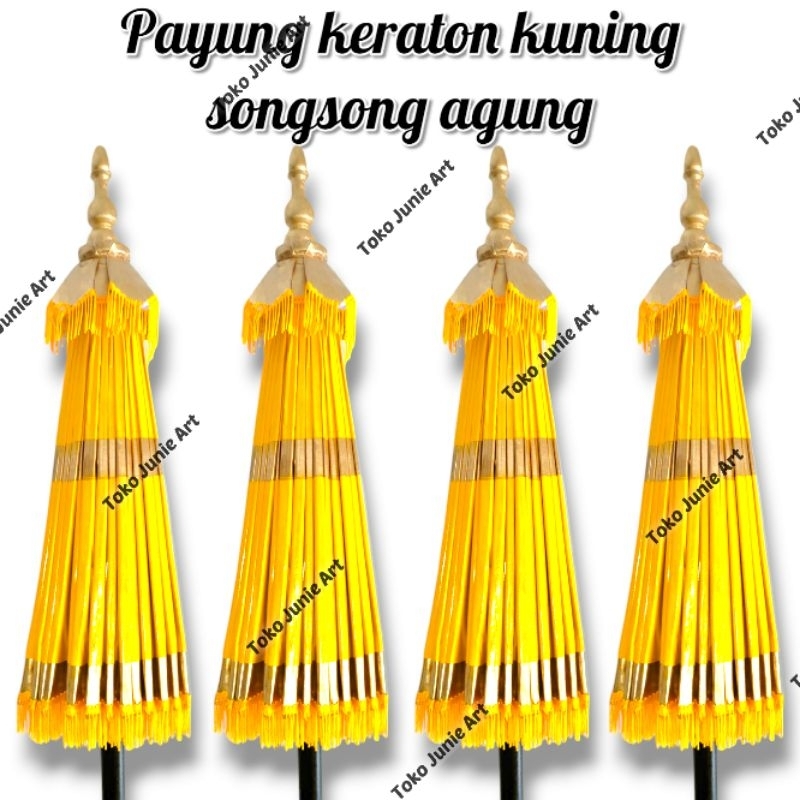 Payung Keraton songsong agung kuning seret emas payung pengantin payung raja payung dekorasi payung 