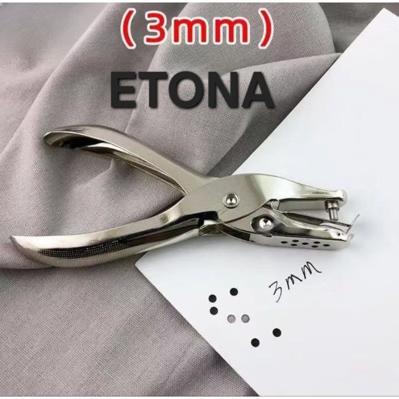 

3 MM PUNCH/PERFORATOR, Etona 3MM ONE HOLE PUNCH. Cocok buat hang tag!