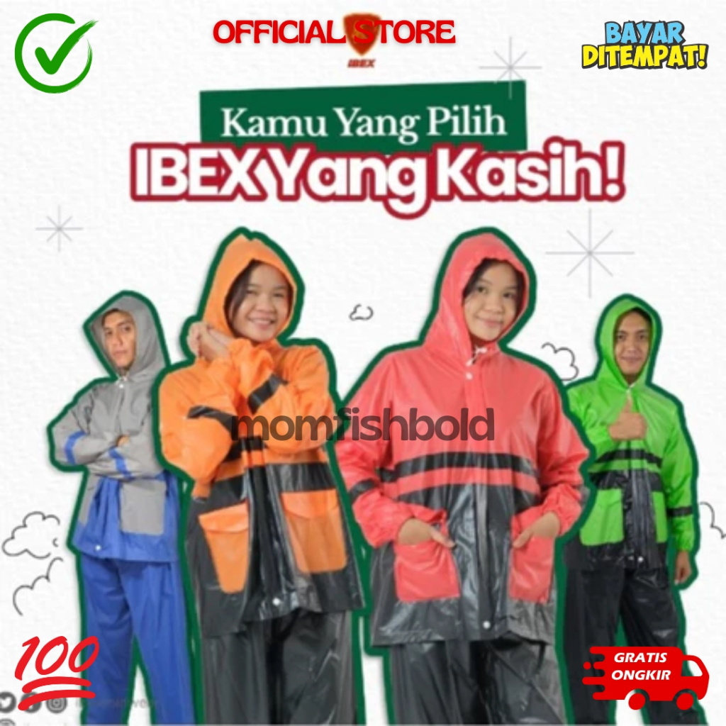 Ibex Jas Hujan Jaket Celana Kombinasi A