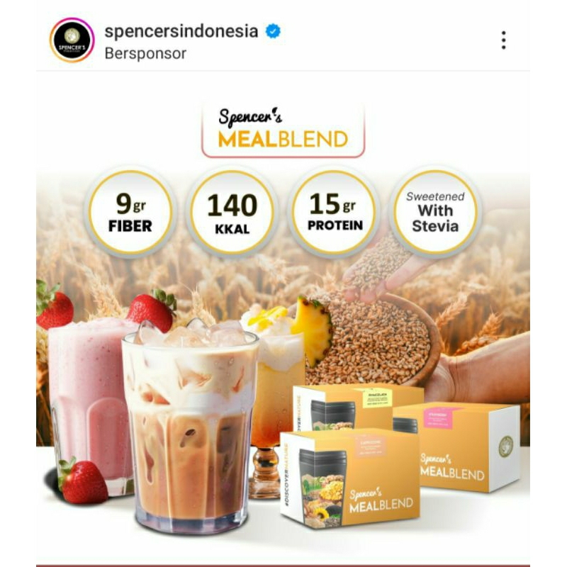 

Spencer's Mealblend Sweetened With Stevia