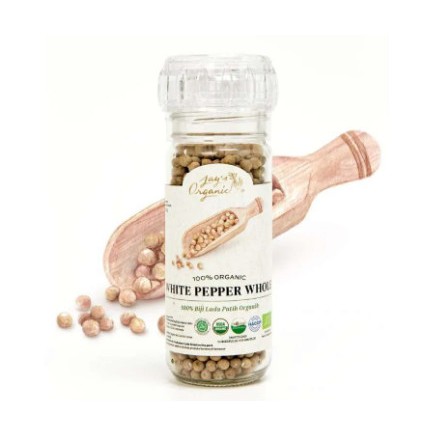 

lada merica putih utuh ORGANIK whole white pepper grinder jays 65