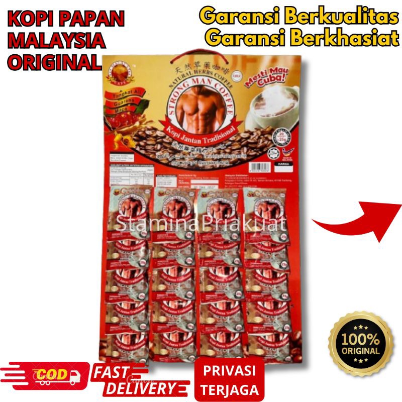 kopi papan jantan malaysia original isi 20 saset