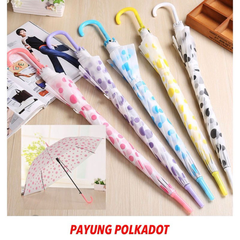 

Payung Motif Polkadot Anti Panas Anti Sinar UV Ultraviolet Protection Umbrella