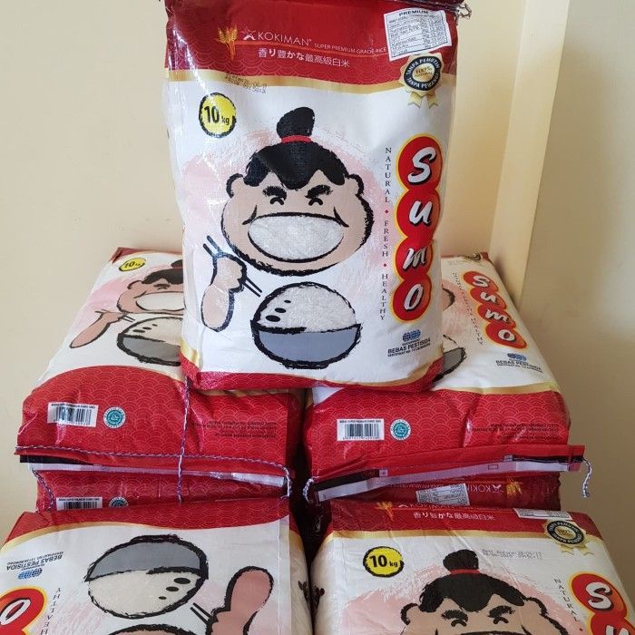 Beras Sumo Merah Kuning Hijau Beras Pulen Premium Kemasan 10 kg