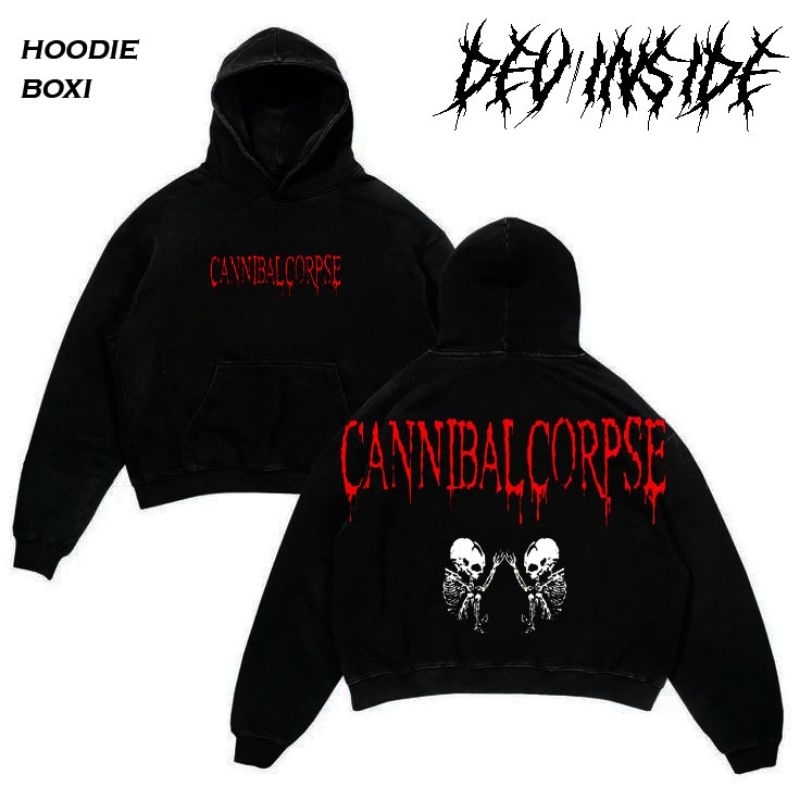 HOODIE Boxi Cannibal Corpse Hoodie Hitam