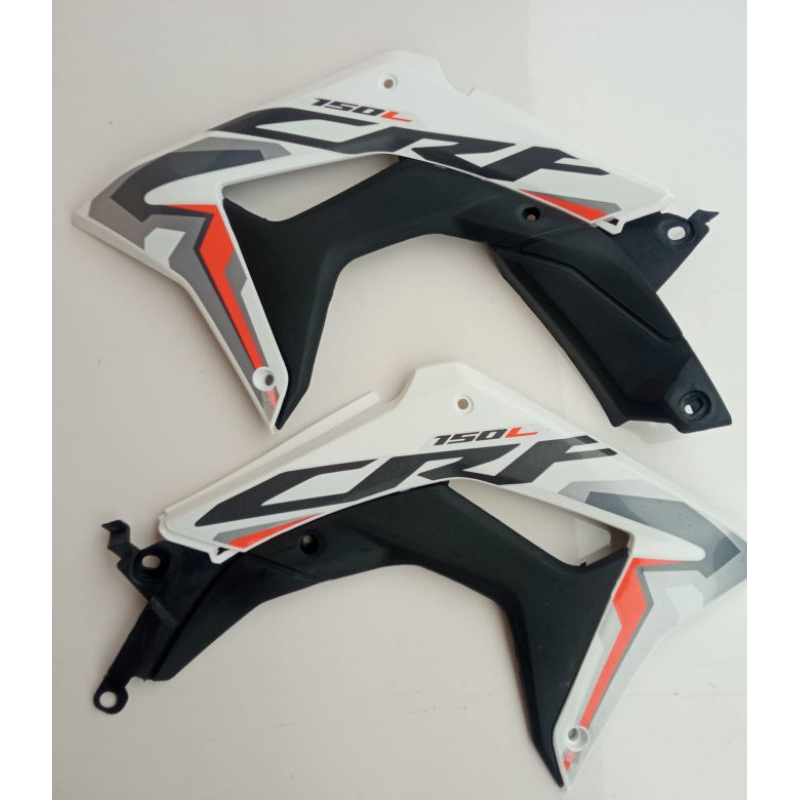 Body CRF 150L Cover tangki CRF 150L putih oren striping original 2022 sayap depan CRF 150 L Kiri Kan