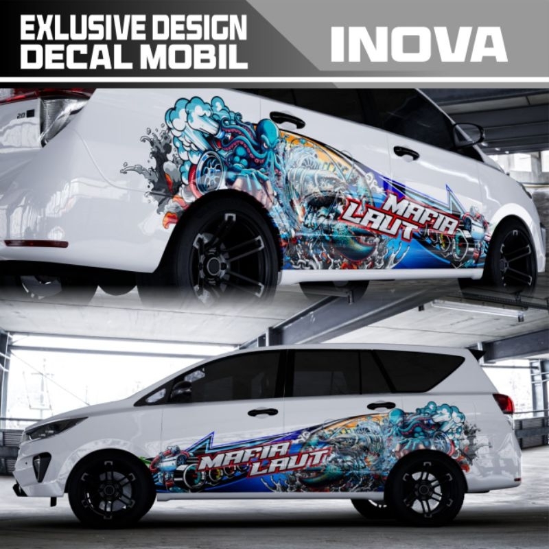 decal inova | stiker inova | stiker mobil body samping | stiker thailook  #simbahsticker #stikermobi