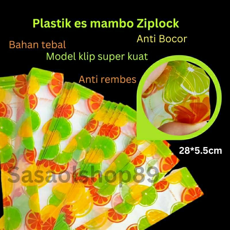 Plastik es lilin klip plastik es mambo plastik es krim pouch klip panjang