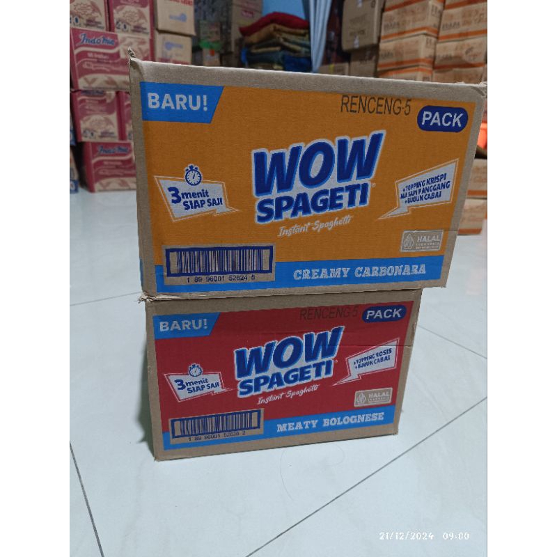 

Wow Spaghetti Instan (40 pcs x 88 gr)