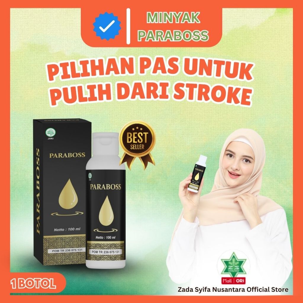 Minyak parabos minyak urut terapi pemulihan stroke ringan dan stroke berat - Zada Syifa Nusantara