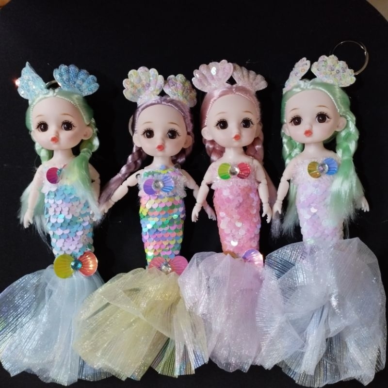 gantungan kunci boneka barbie mermaid