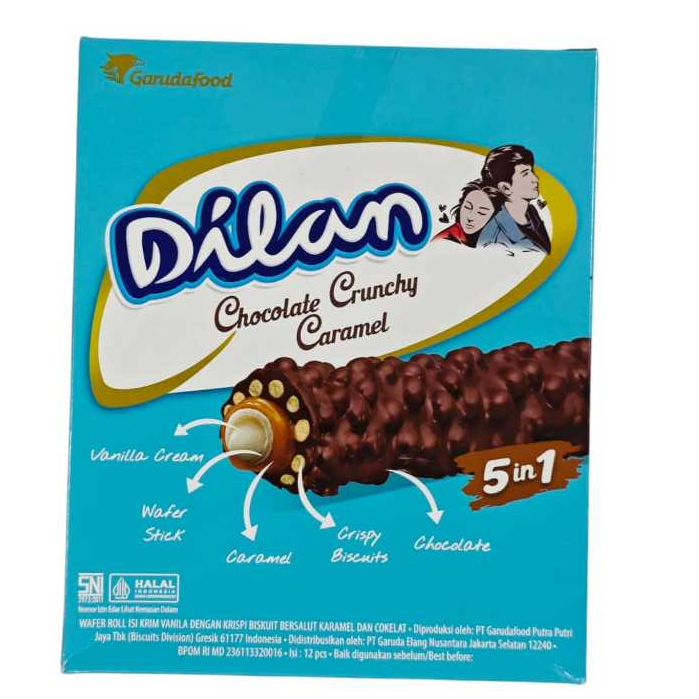 

Dilan Crunchy Box Rasa Caramel - 1 Box isi 12