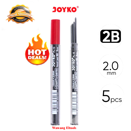 

[ 1 Tube ] Isi Pensil / Pencil Lead / Refill Pensil Mekanik Joyko PL-10 ( 2.0mm 2B)