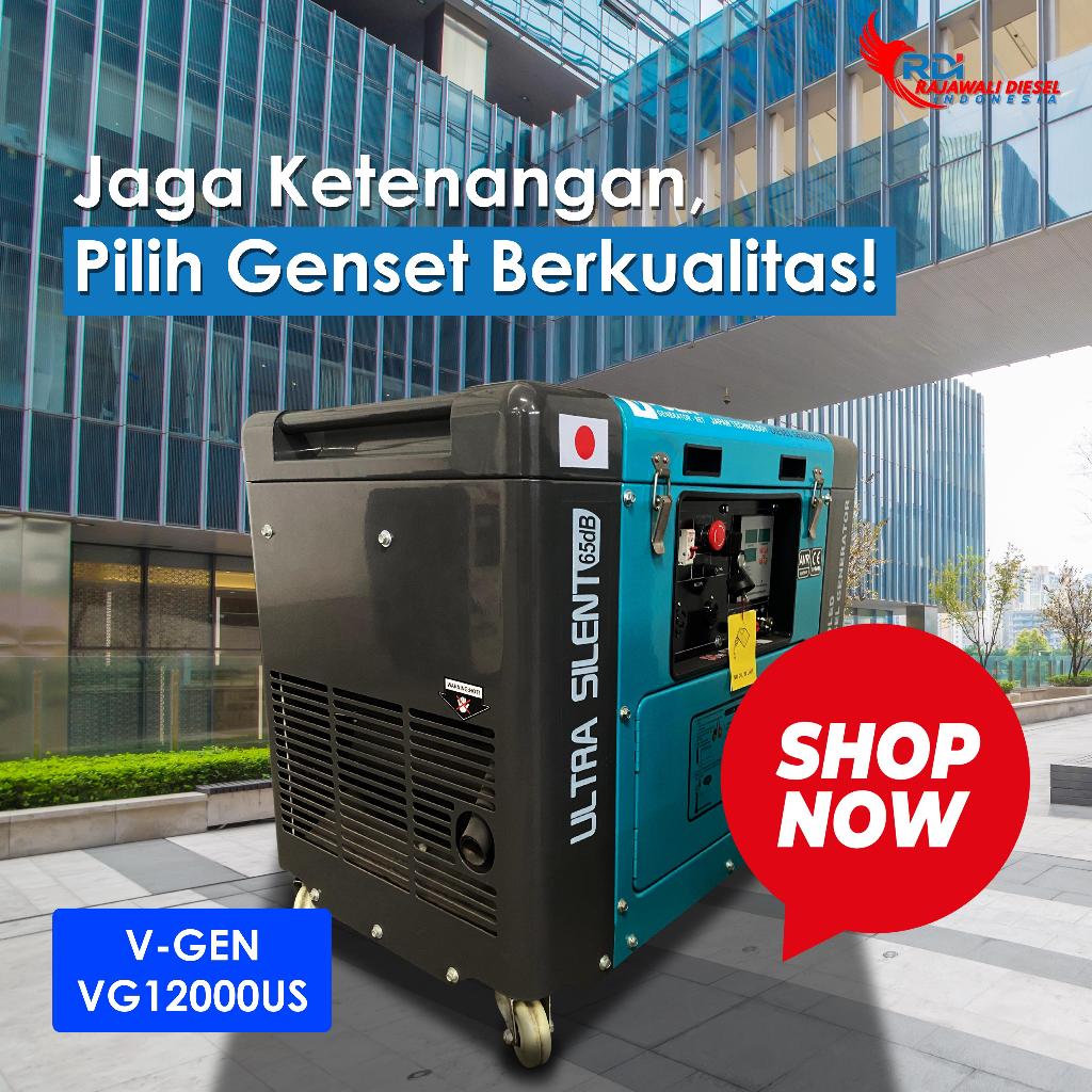 Genset 10KVA V-GEN Silent Portable - 1 / 3 Phase