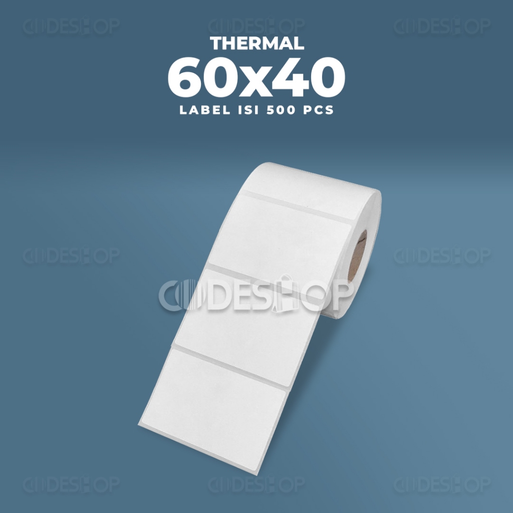 

LABEL STICKER BARCODE THERMAL 60X40MM 60 x 40 1 LINE