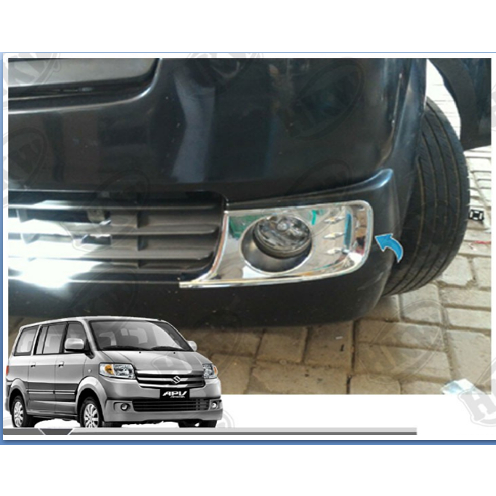 APV ARENA FOG LAMP COVER EXCLUSIVE CHROME - APV ARENA REBORN GARNISH LAMPU DEPAN FOGLAMP KABUT MOBIL