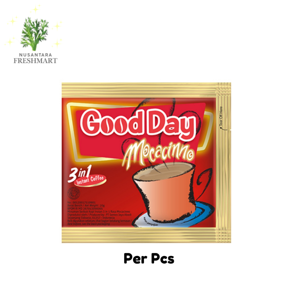 

[Nusantara Freshmart] Good Day Moccacino Kopi Instan 20 gr Per Pcs/Sachet