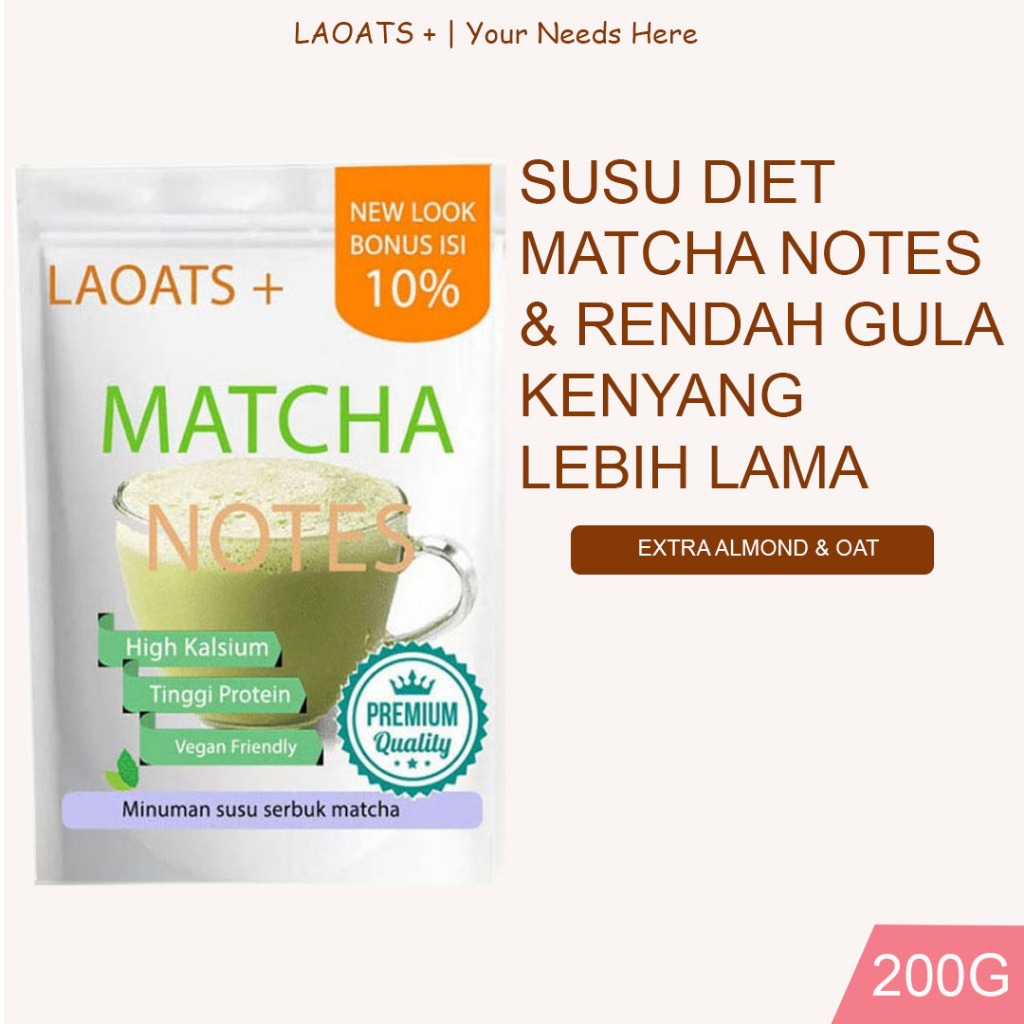 

matcha powder laoats