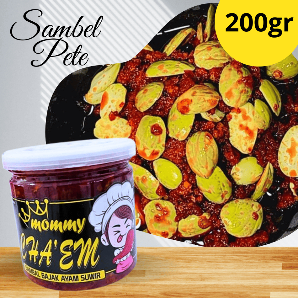 

Sambel Pete / 200 gr/ 130 gr / Sambal Mommy Cha'em