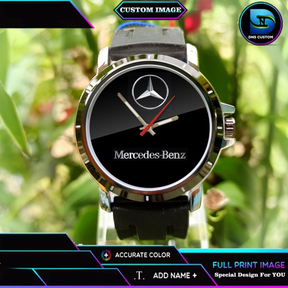 Jam Tangan Pria Logo Mercedes Benz Custom
