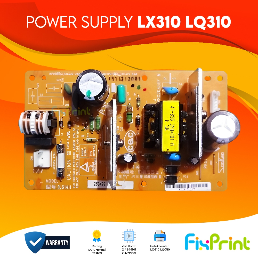 Power Supply Epson LX310 Bekas Adaptor Epson LX 310 LX-310 Cabutan Used Bergaransi