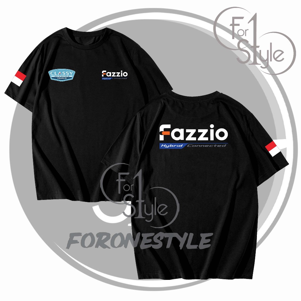 TSHIRT KAOS FAZZIO HYBRID CONNECTED - KAOS FAZZIO YAMAHA - BAJU YAMAHA FAZZIO