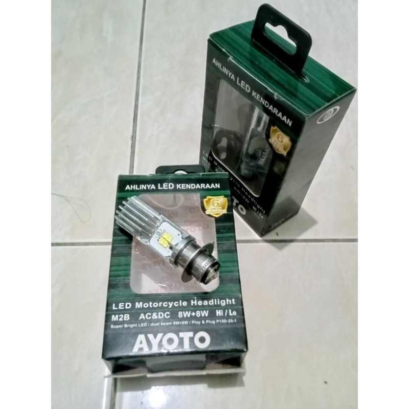 Lampu depan motor LED type H 6 Ayoto