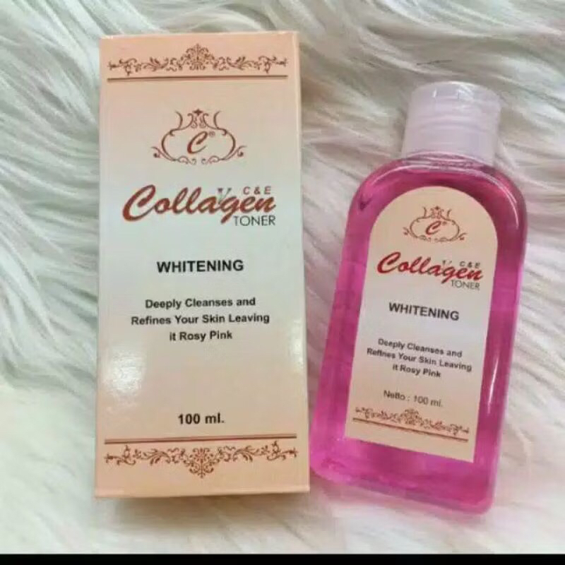 TONER COLLAGEN VIT C&E ORIGINAL 100ml| CREAM SIANG MALAM | CREAM MALAM