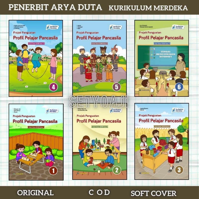 P5 Kelas 1, 2, 3,4, 5, 6 Proyek Penguatan Profil Pelajar Pancasila Arya Duta