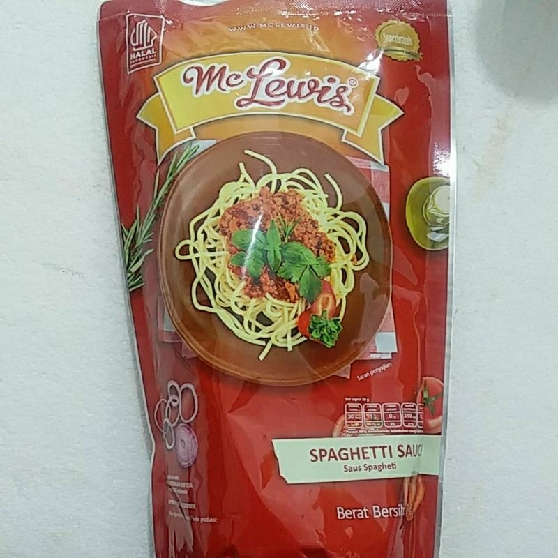 

McLewis Spaghetti Salad Saus Berat Bersih 1kg